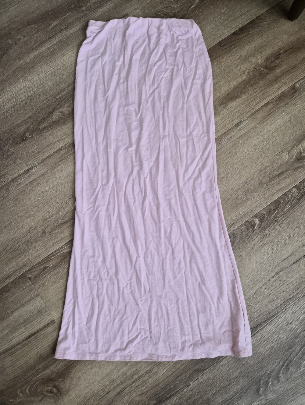 Reformation Light Pink Maxi Skirt - Stretch Jersey